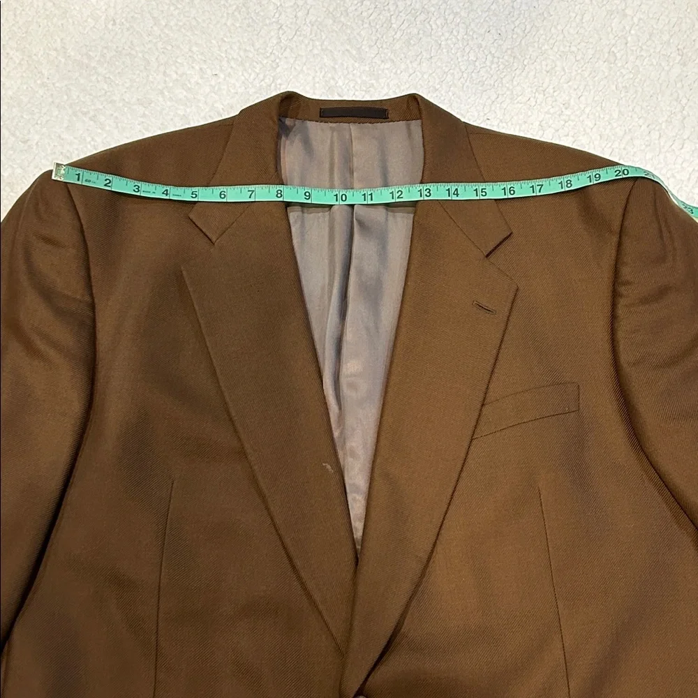 Charles Jourdan Brown Men's Cashmere Silk Blazer Jacket size 48 Extra Long